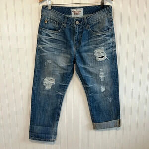Big star jeans, cropped vintage collection, Joey size 30 women’s distressed